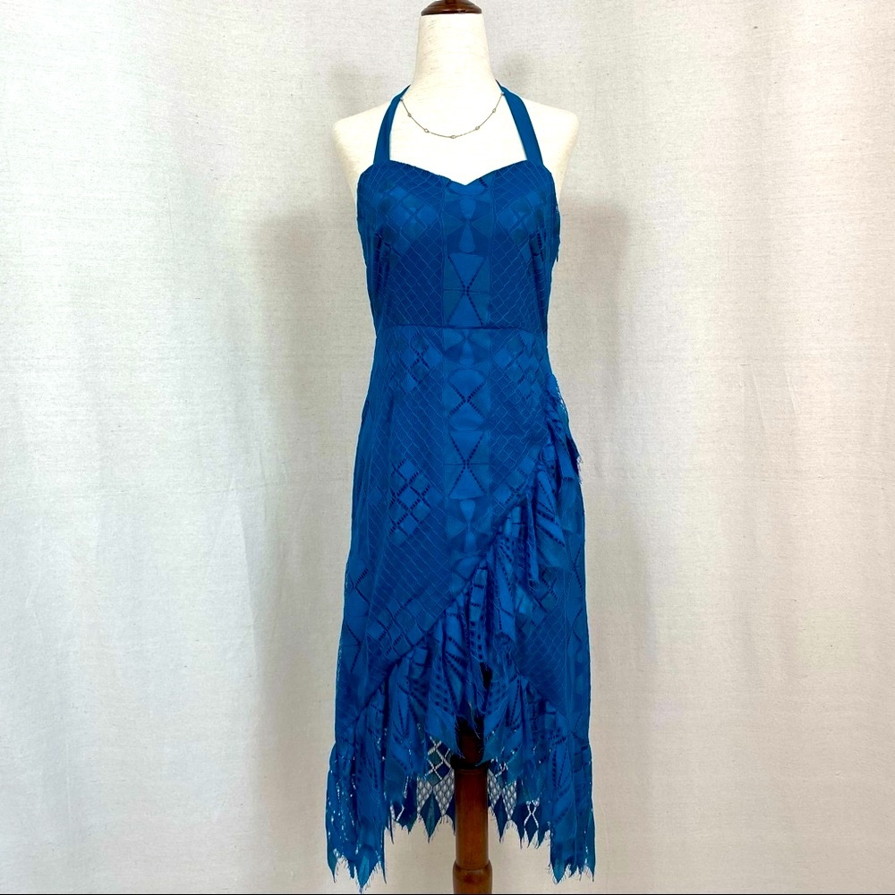 Foxiedox Blue Lace Dress S